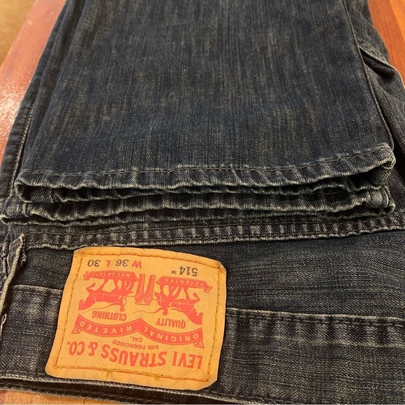 LEVI'S 514 Men's size 36/30 straight leg denim jeans - Picture 8 of 9
